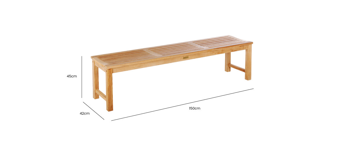 Abacus Backless Bench 150
