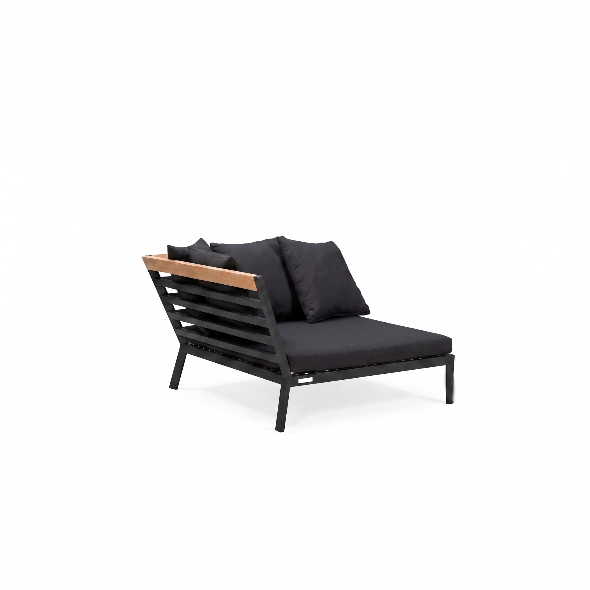 Abacus Alu Half Daybed Black - Olefin Black