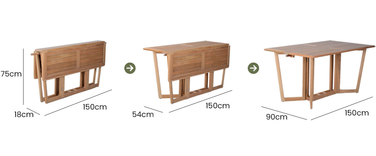 Alto Gateleg Table 150x90