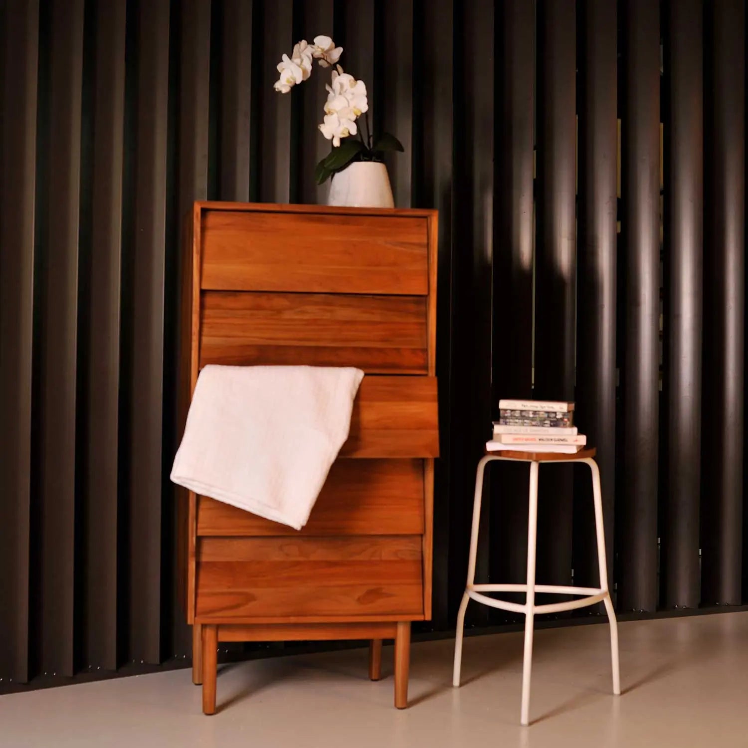 Alvar Tallboy Teak Amber   Wintons Teak
