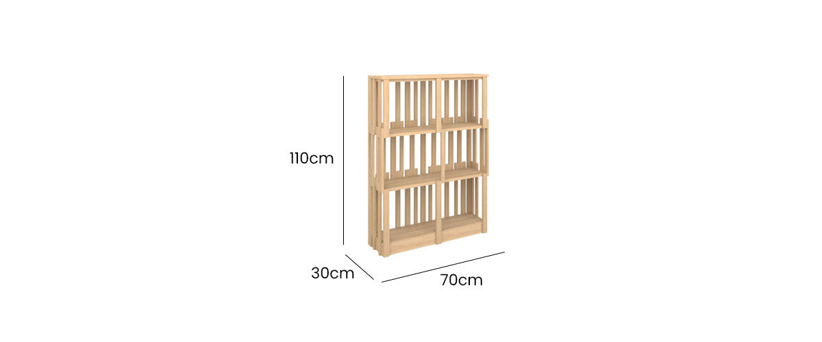 Anca Low Bookcase 70