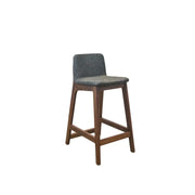 Ane Breakfast Bar Chair Walnut - Karl Dark Grey