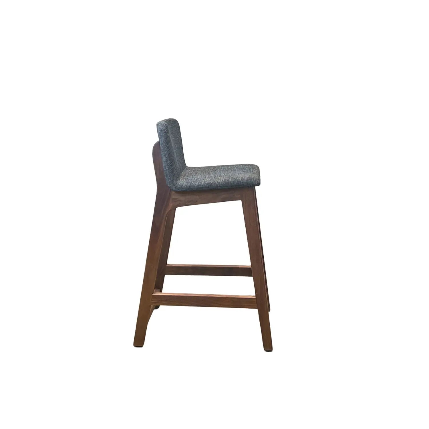 Ane Breakfast Bar Chair Walnut - Karl Dark Grey