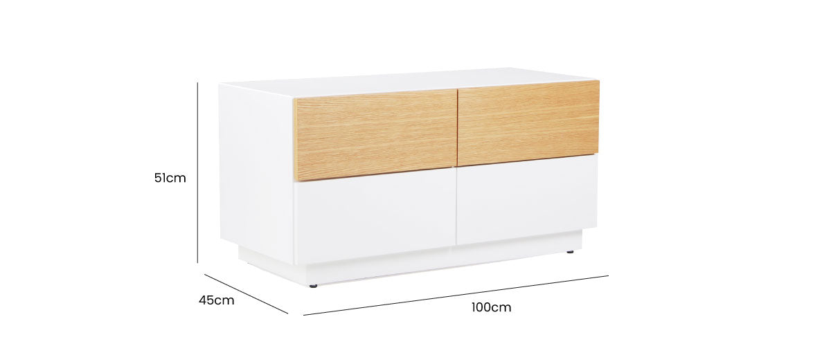 Asta TV Unit 100 Oak