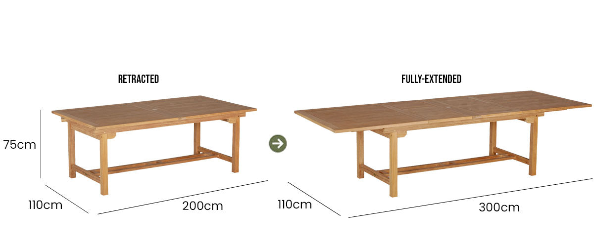 Berkeley Double Ext Table 200-300x110