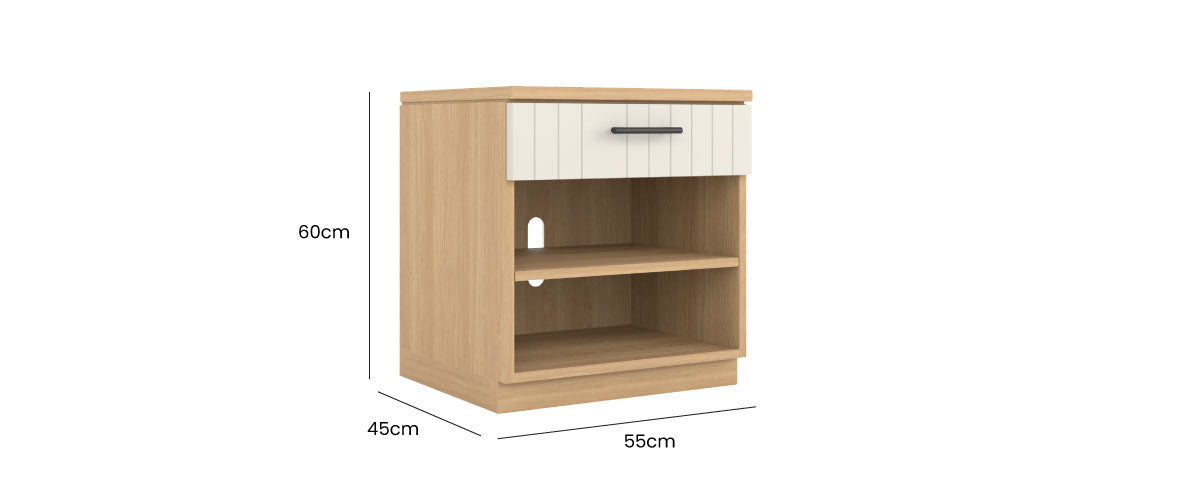 Booker 1 Drawer Bedside