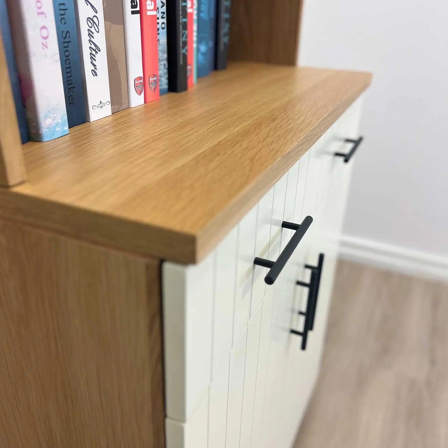 Booker 2 Door Buffet Bookcase 80   Wintons Teak