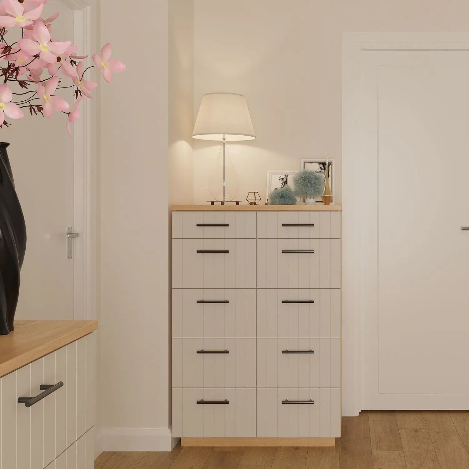 Booker 5 Drawer Tallboy 80   Wintons Teak