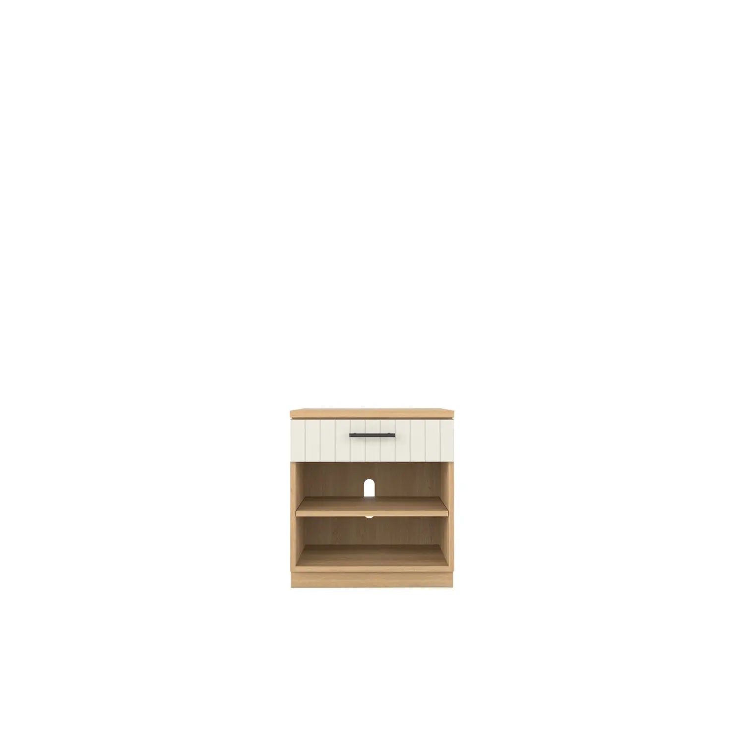 Booker 1 Drawer Bedside Oak   Wintons Teak