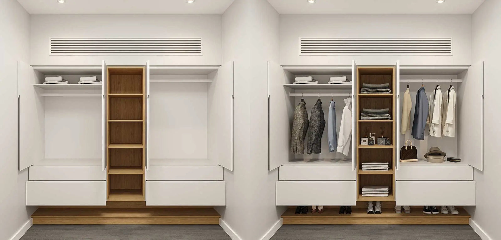 Deconstructed Hinged Wardrobe   Wintons Teak