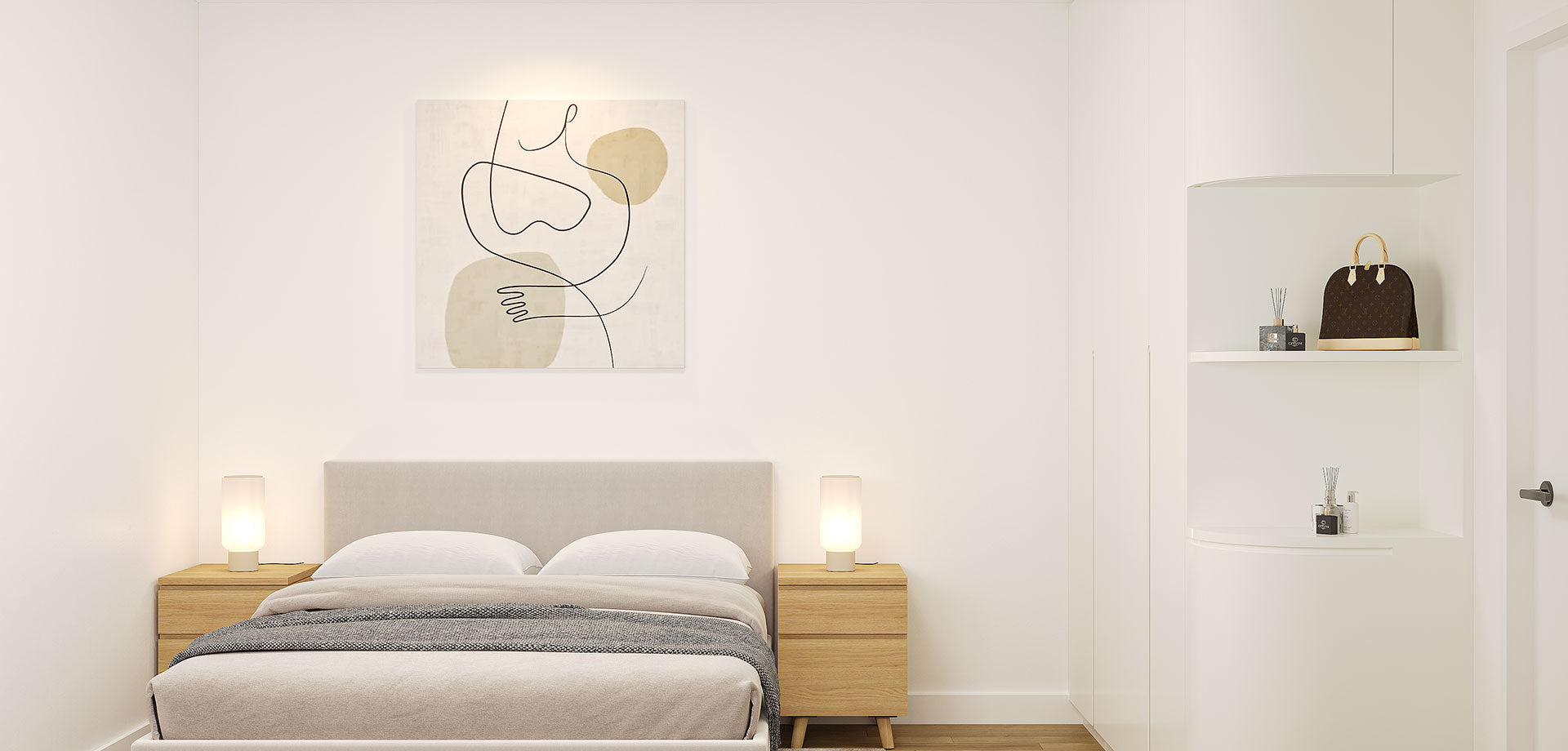 Wardrobe Hinged Door – Rounded Corner
