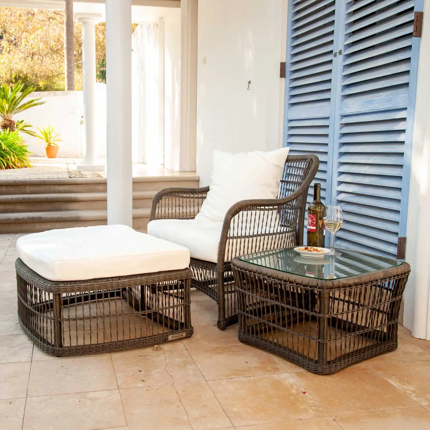 Elan PR3 Outdoor Ottoman   Wintons Teak