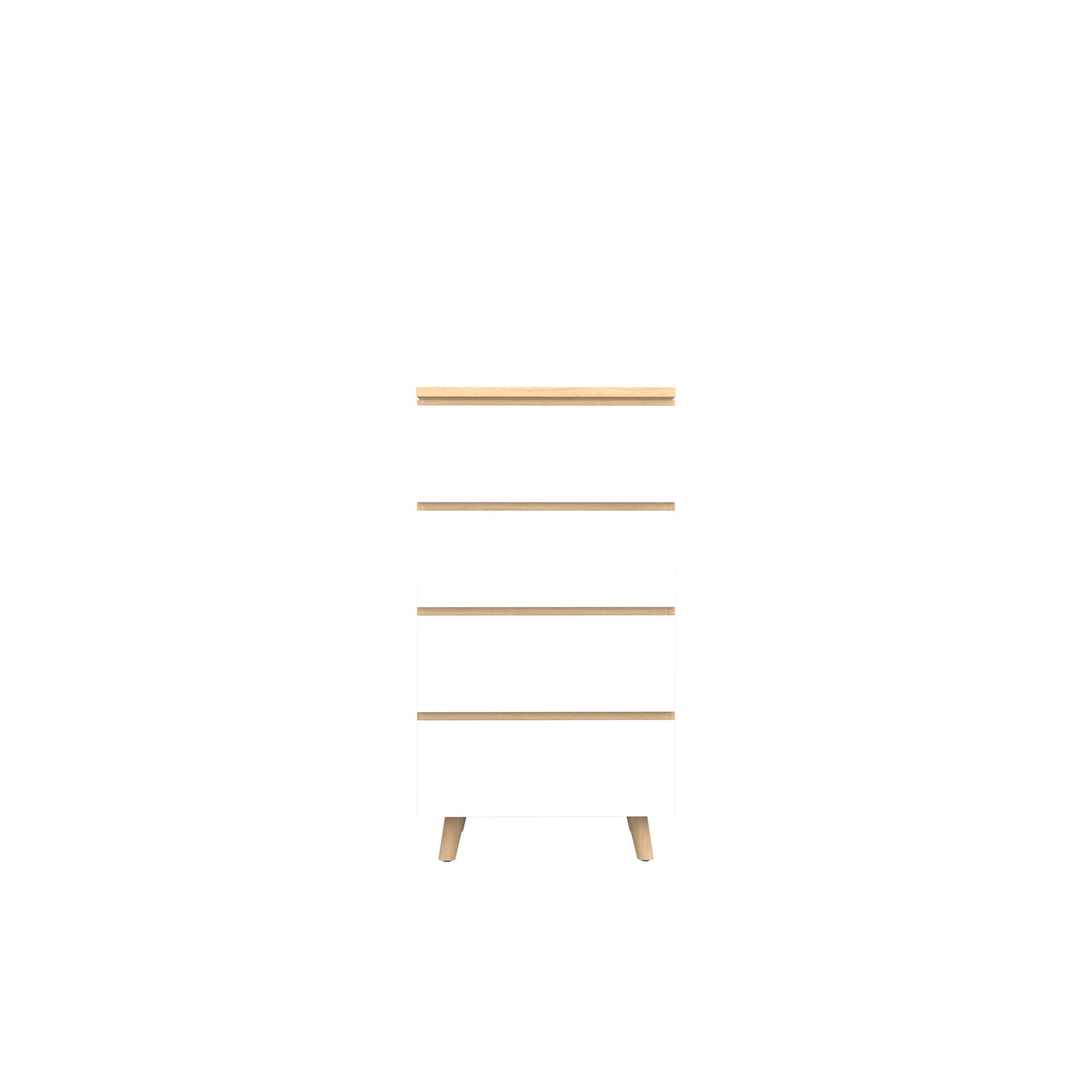 Fritz Tallboy 60 Oak - Oak/White / Oak Veneer