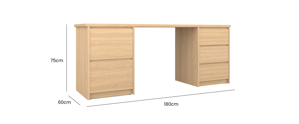 Kara Storage and Filing Desk 180