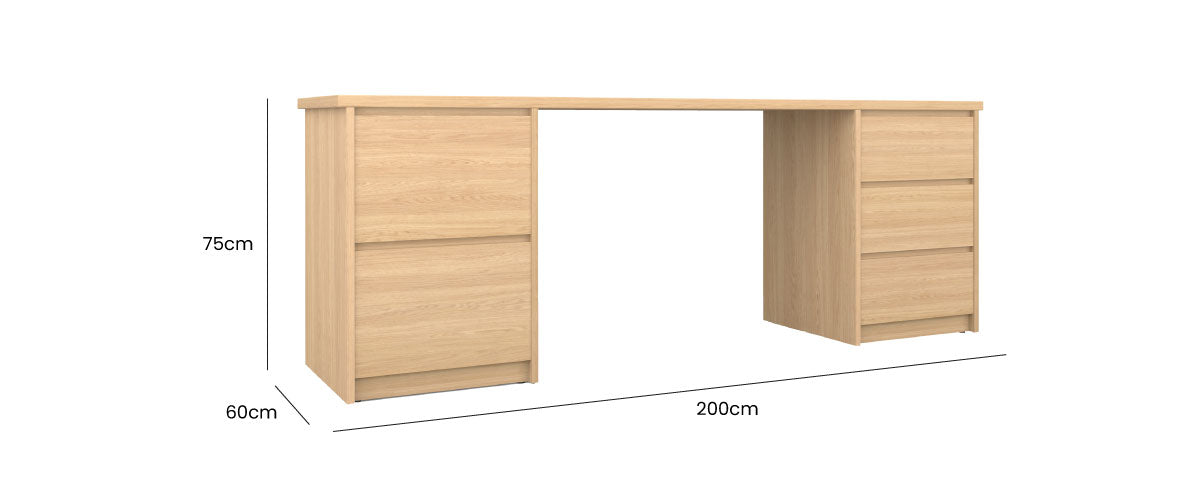 Kara Storage and Filing Desk 200