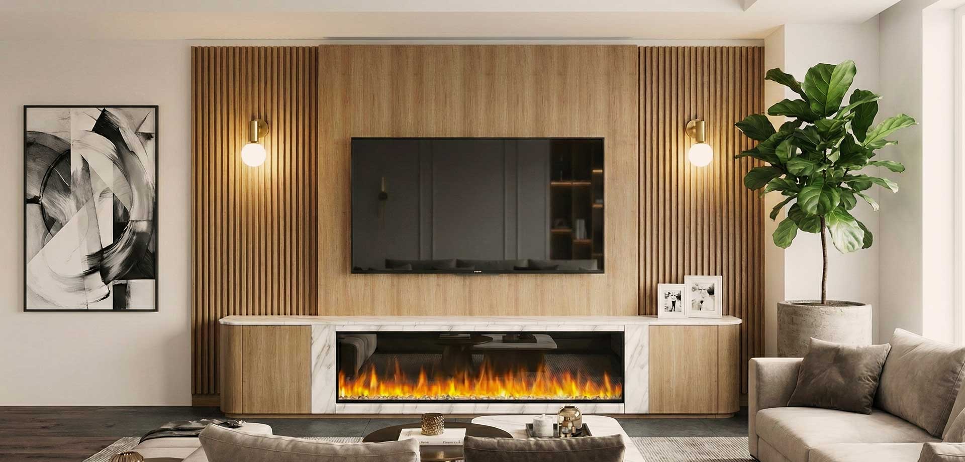 A Fireplace Wall Where Warmth Meets Refined Simplicity