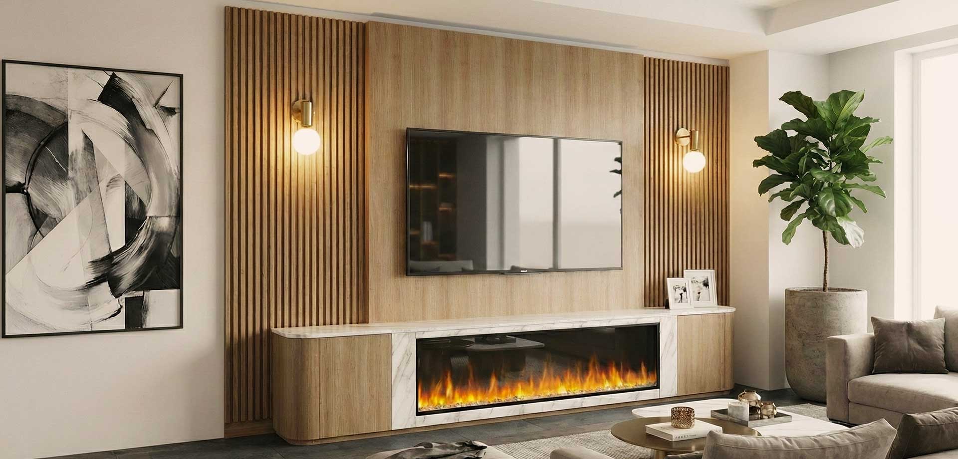 A Fireplace Wall Where Warmth Meets Refined Simplicity