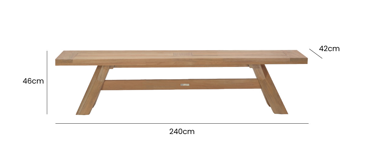 Knox Backless Bench 240