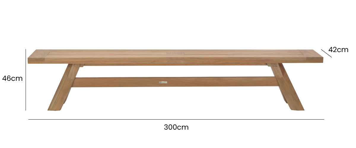 Knox Backless Bench 300