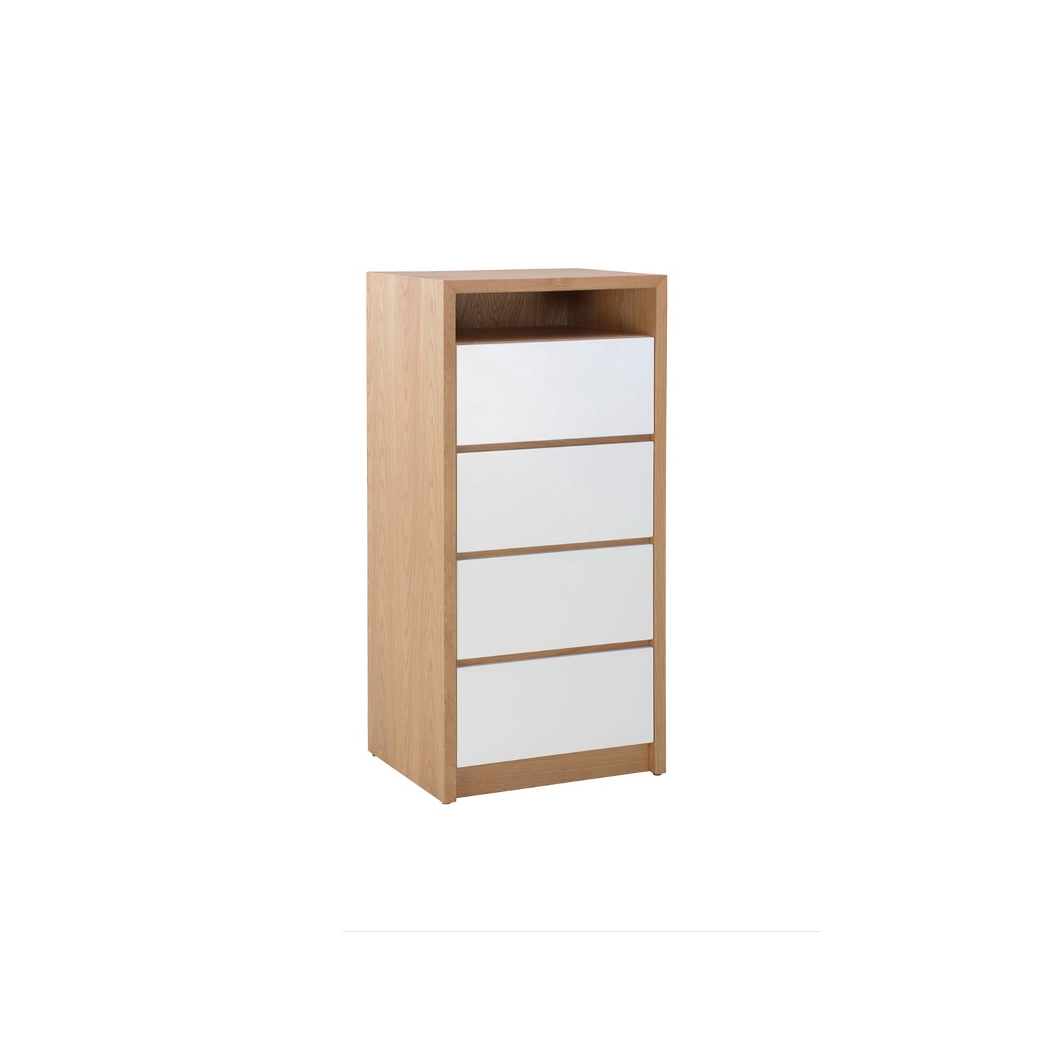 Lida Tallboy Oak - Oak/White