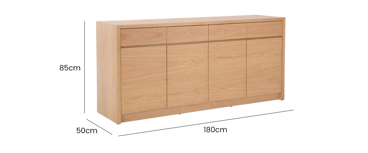 Lida 4 Door Sideboard