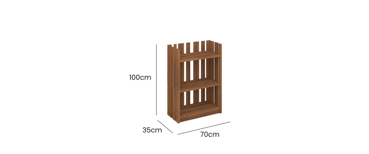 Linden Low Bookcase 70