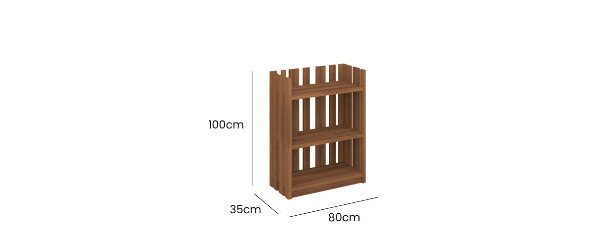 Linden Low Bookcase 80