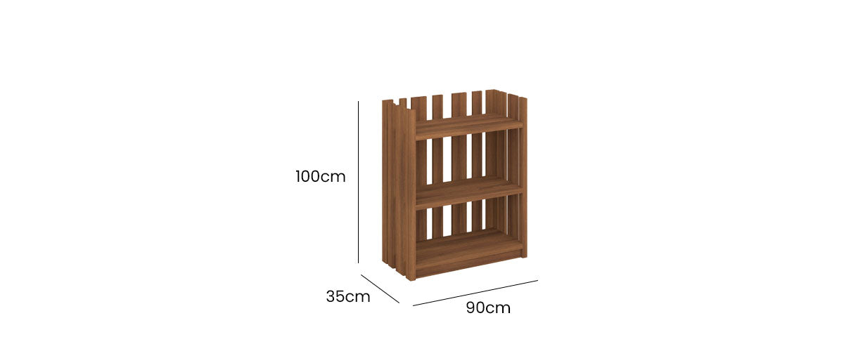 Linden Low Bookcase 90