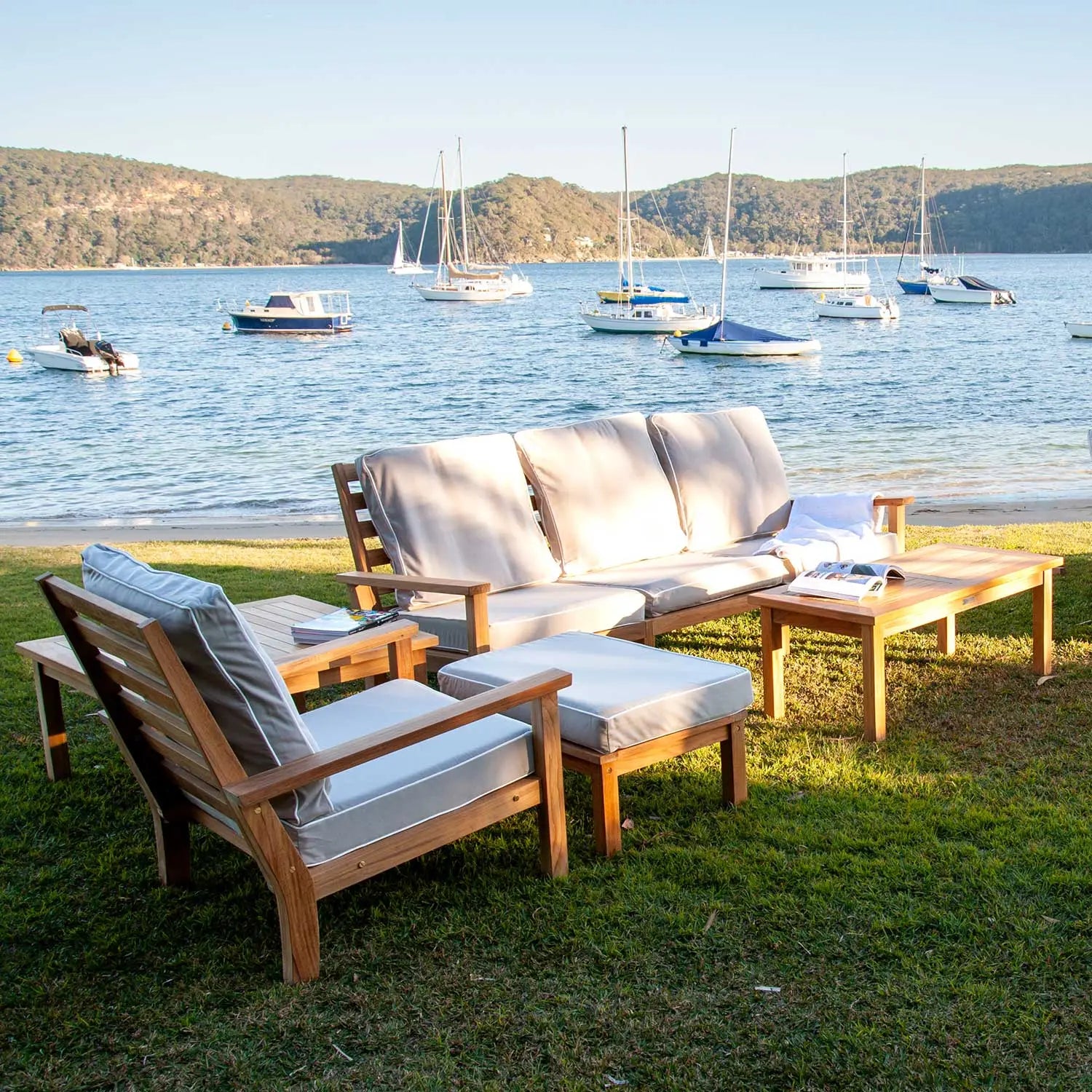 Manhattan Outdoor Ottoman   Wintons Teak