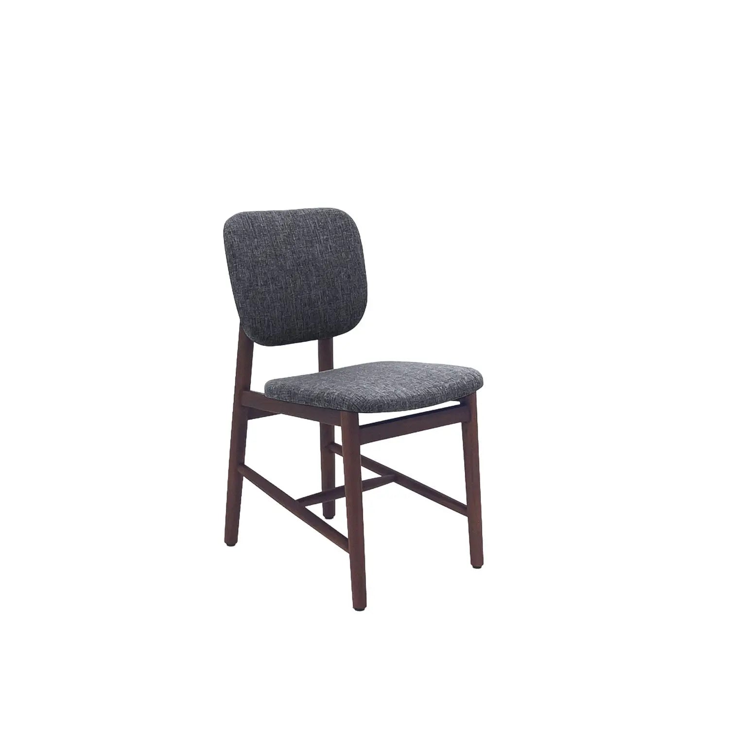 Olar Dining Chair - Teak Amber / Karl Dark Grey