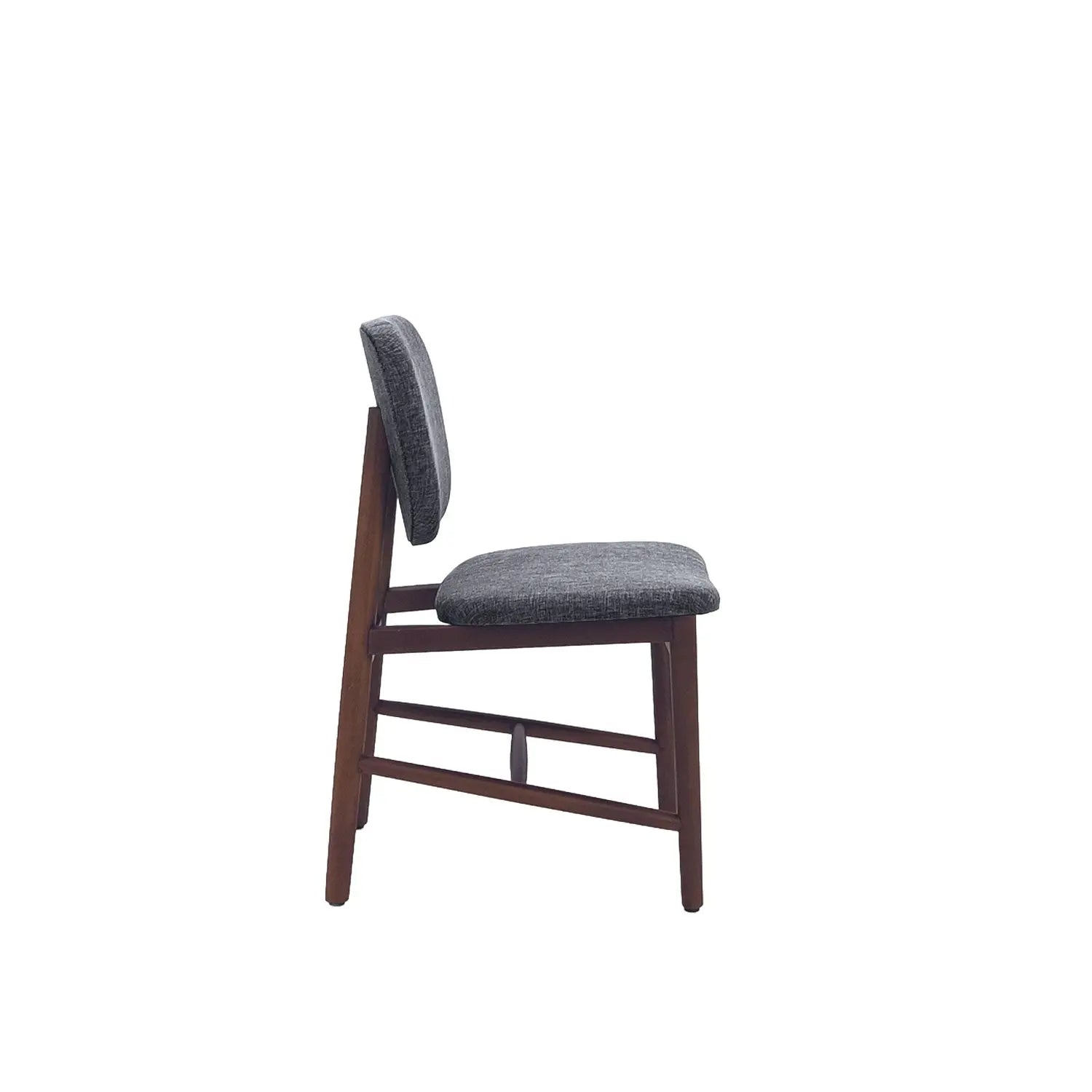 Olar Dining Chair - Teak Amber / Karl Dark Grey