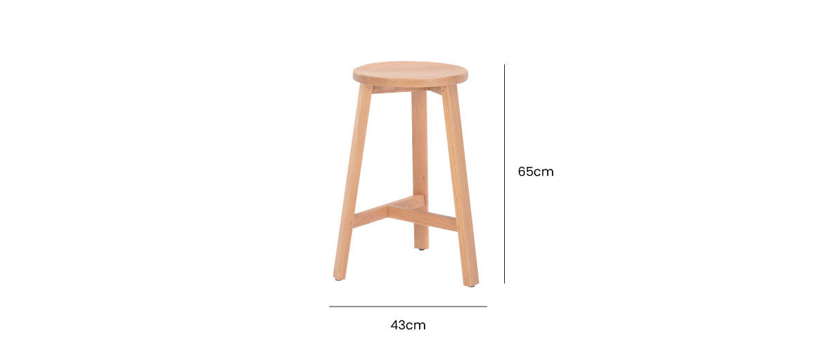 Oto Timber Bar Stool