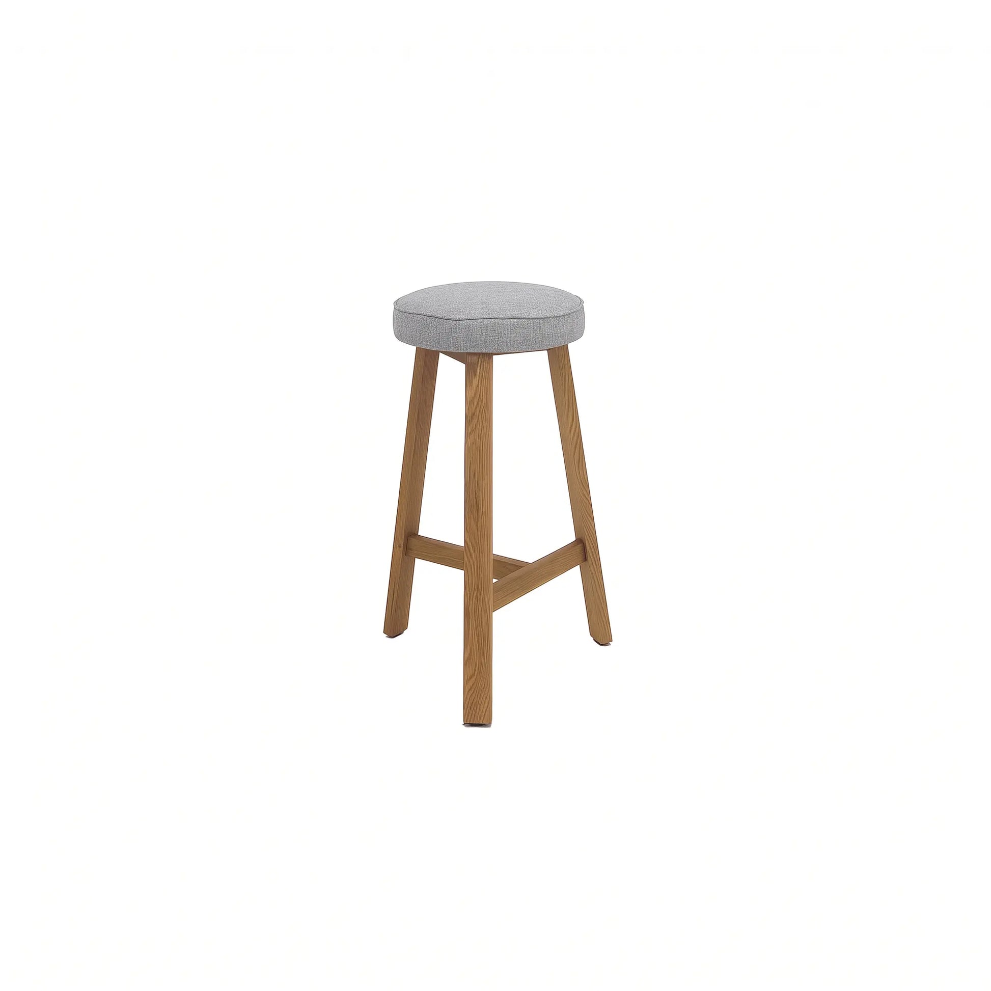 Oto Bar Stool Oak - Upholstered Seat - Karl Ash