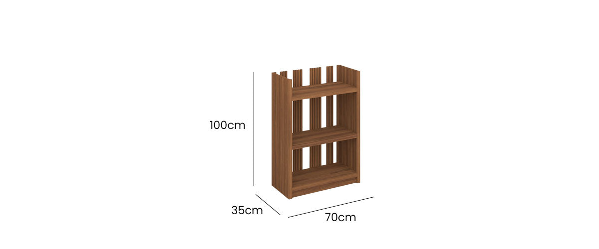 Palma Low Bookcase 70