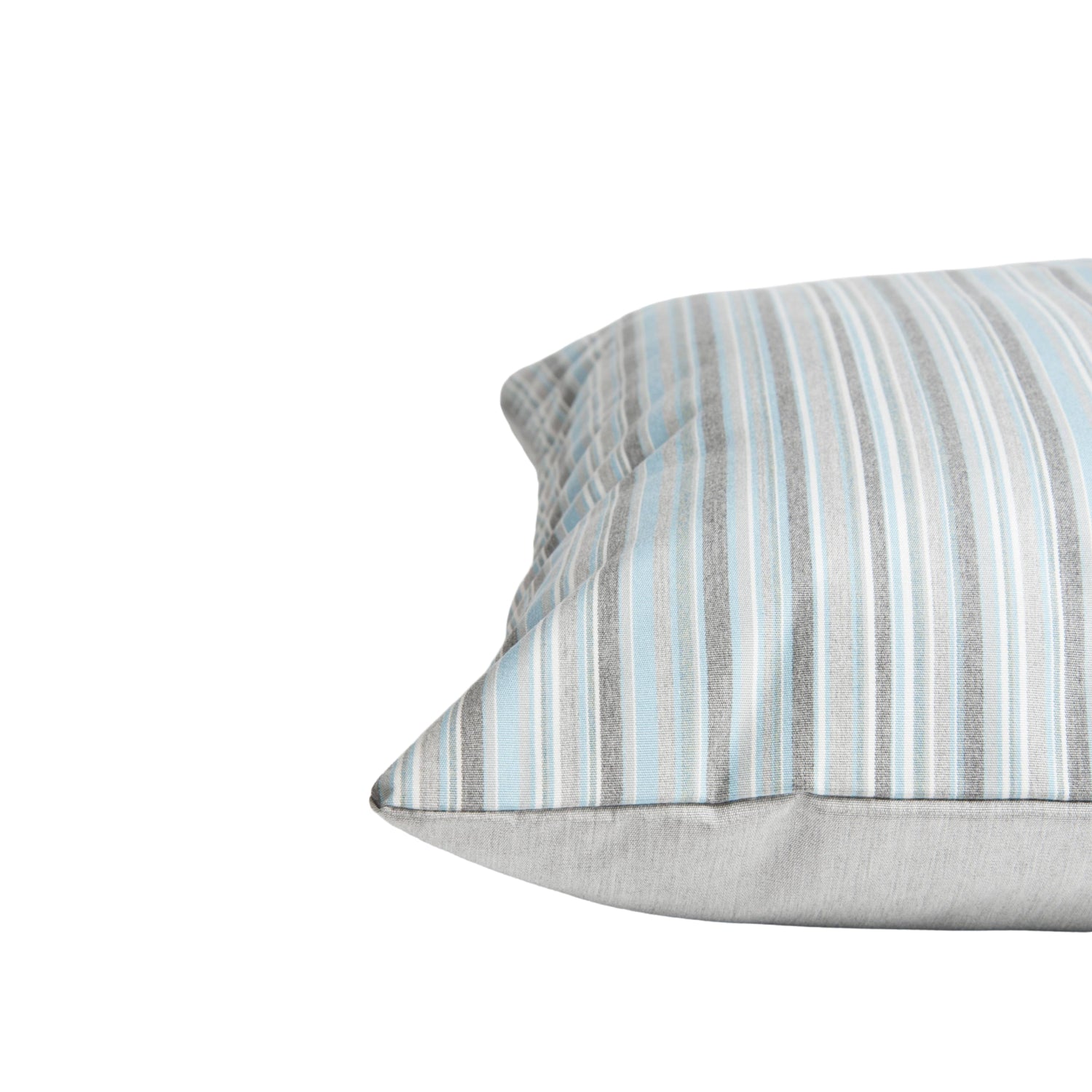 Outdoor Throw Pillow 60x60 - Blue-Granite Stripe