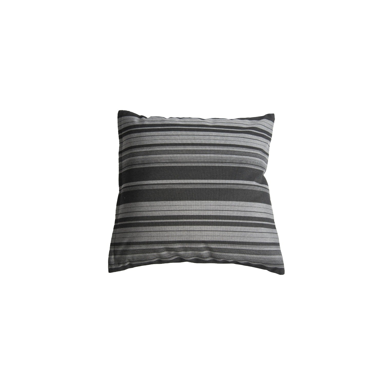Outdoor Throw Pillow 60x60 - Grey-Black Band