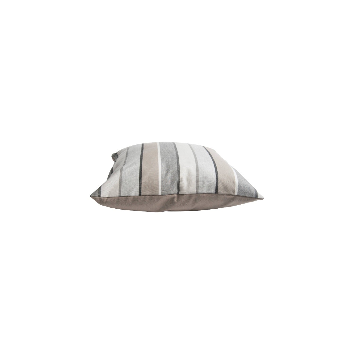 Outdoor Throw Pillow 60x60 - Grey-Taupe Band