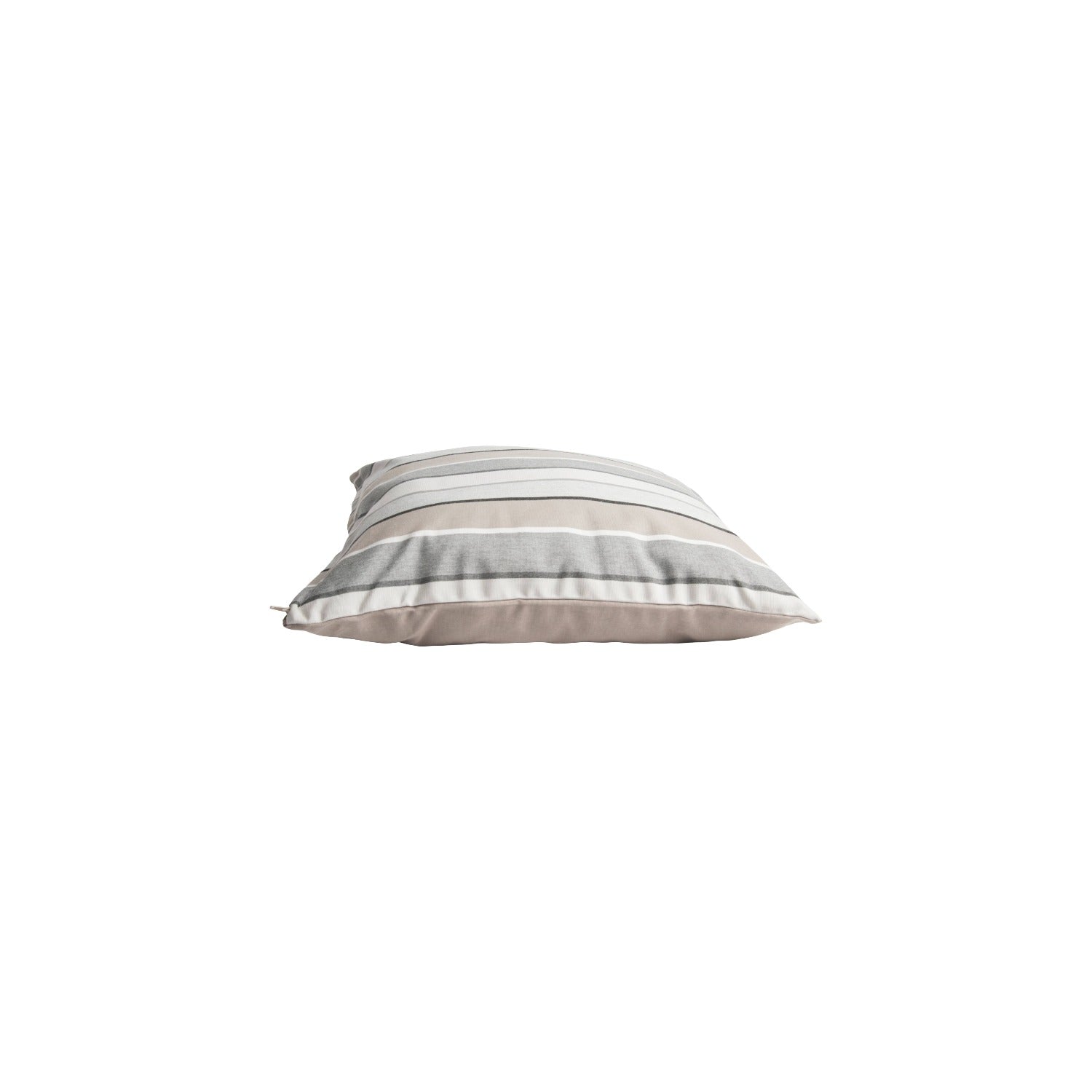 Outdoor Throw Pillow 60x60 - Grey-Taupe Band