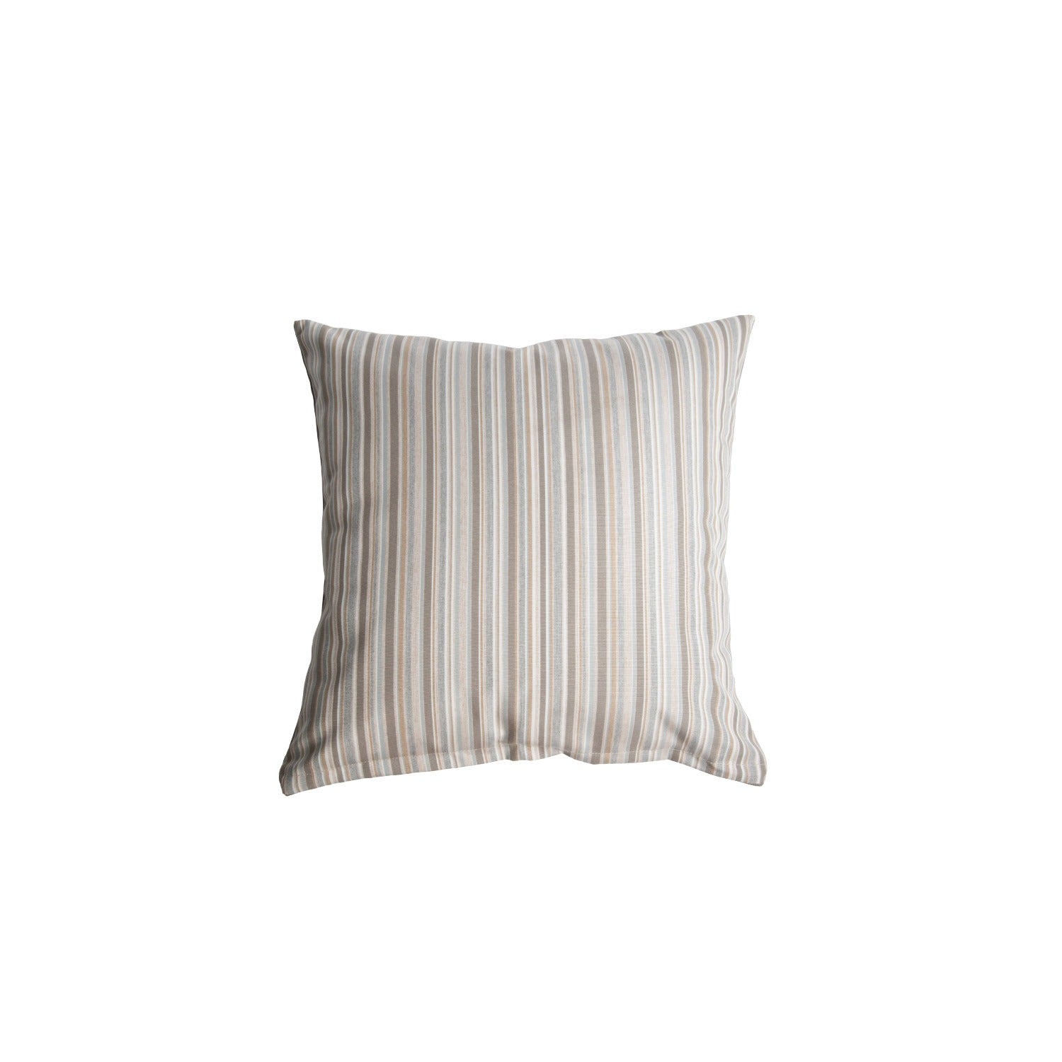 Outdoor Throw Pillow 60x60 - Stone-Taupe Stripe