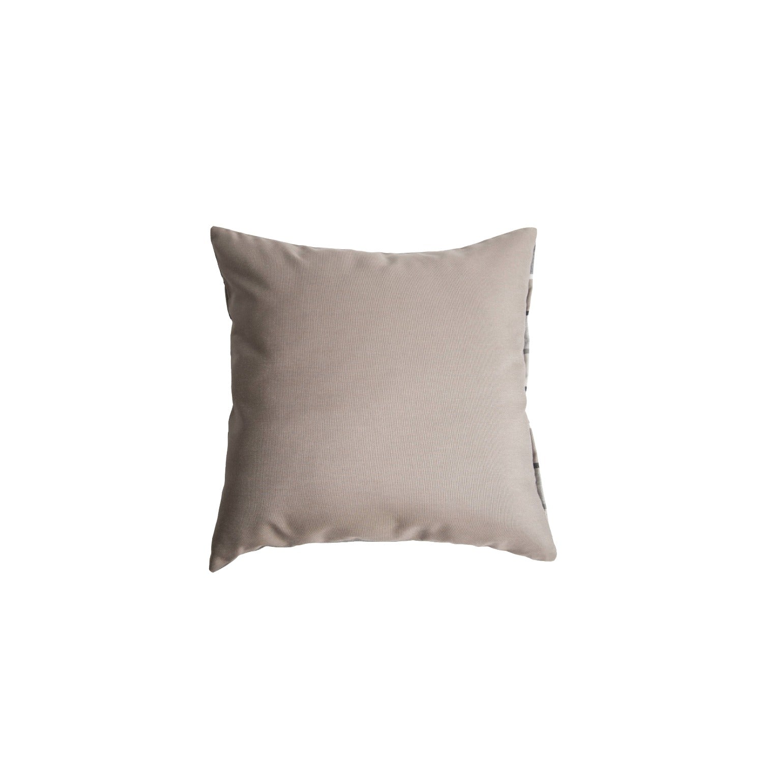 Outdoor Throw Pillow 60x60 - Stone-Taupe Stripe