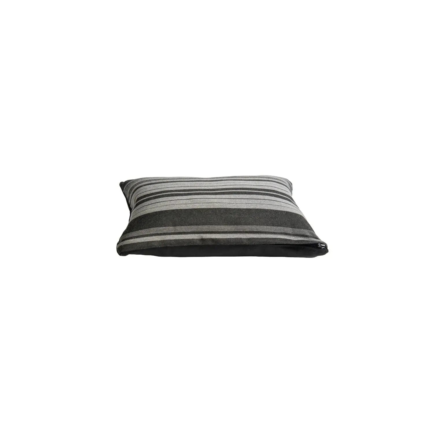 Outdoor Throw Pillow - Grey-Black Band (Small)