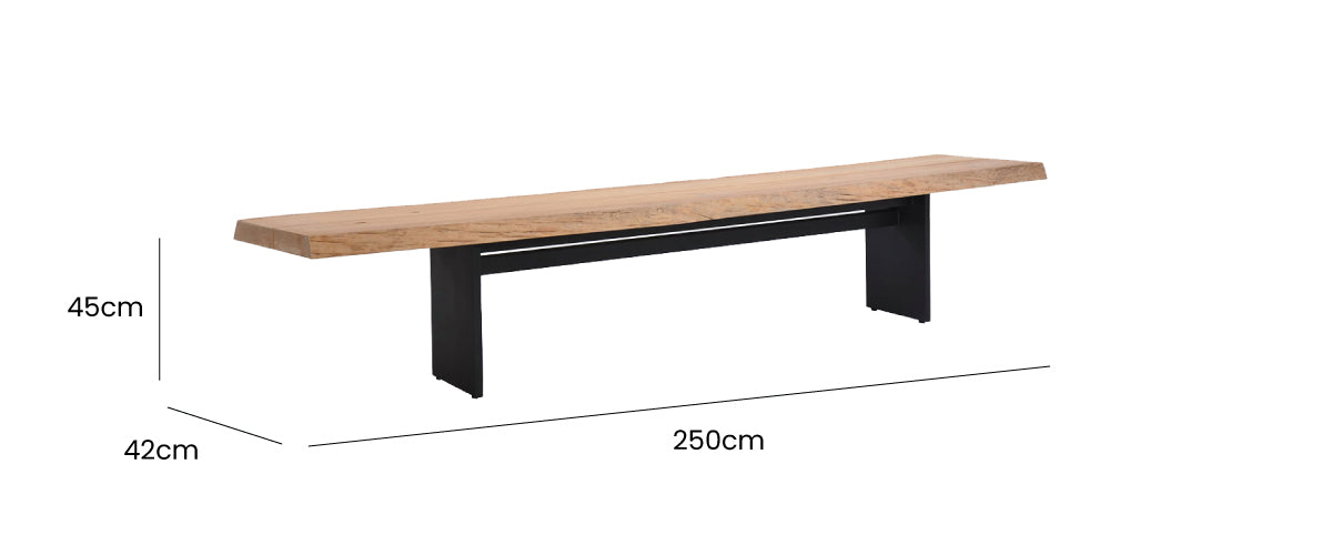 Plank Backless Bench 250