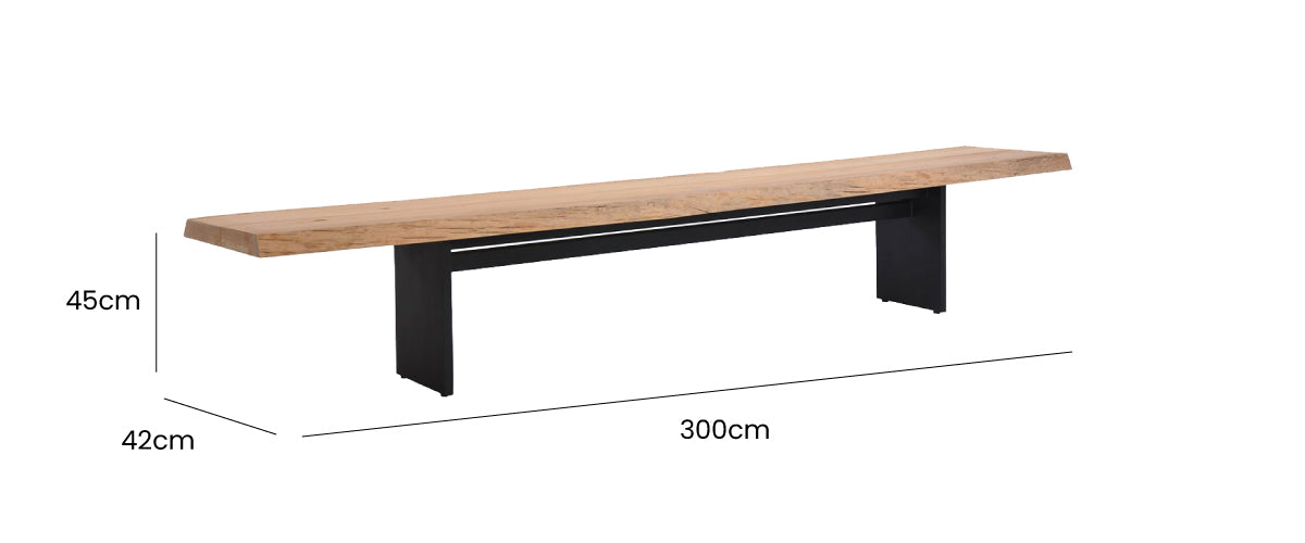 Plank Backless Bench 300