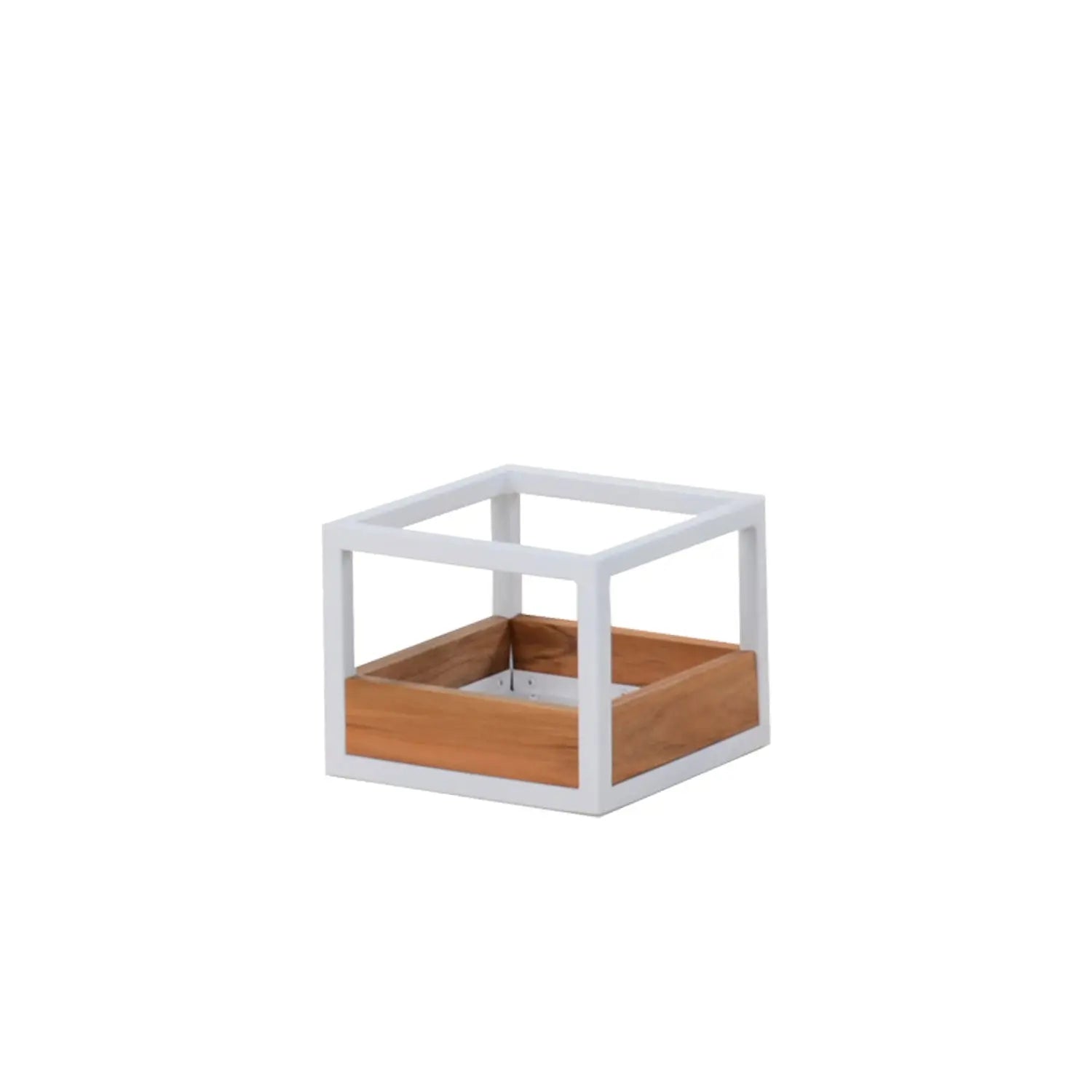 Planter Box Aluminium Square White - 25cm x 25cm