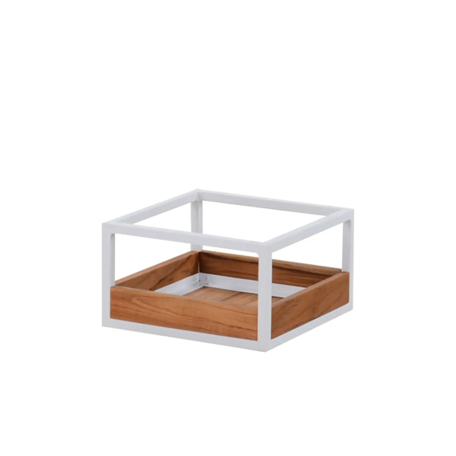 Planter Box Aluminium Square White - 35cm x 35cm