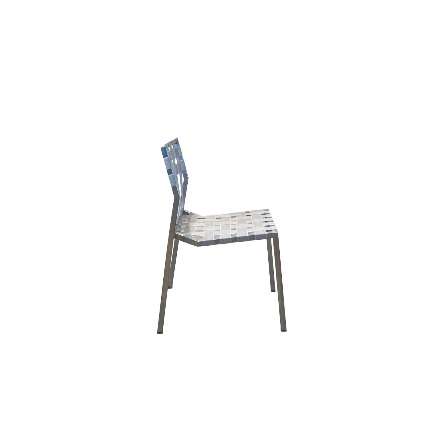 Salma Strap SS Grey Dining Chair - Side Chair