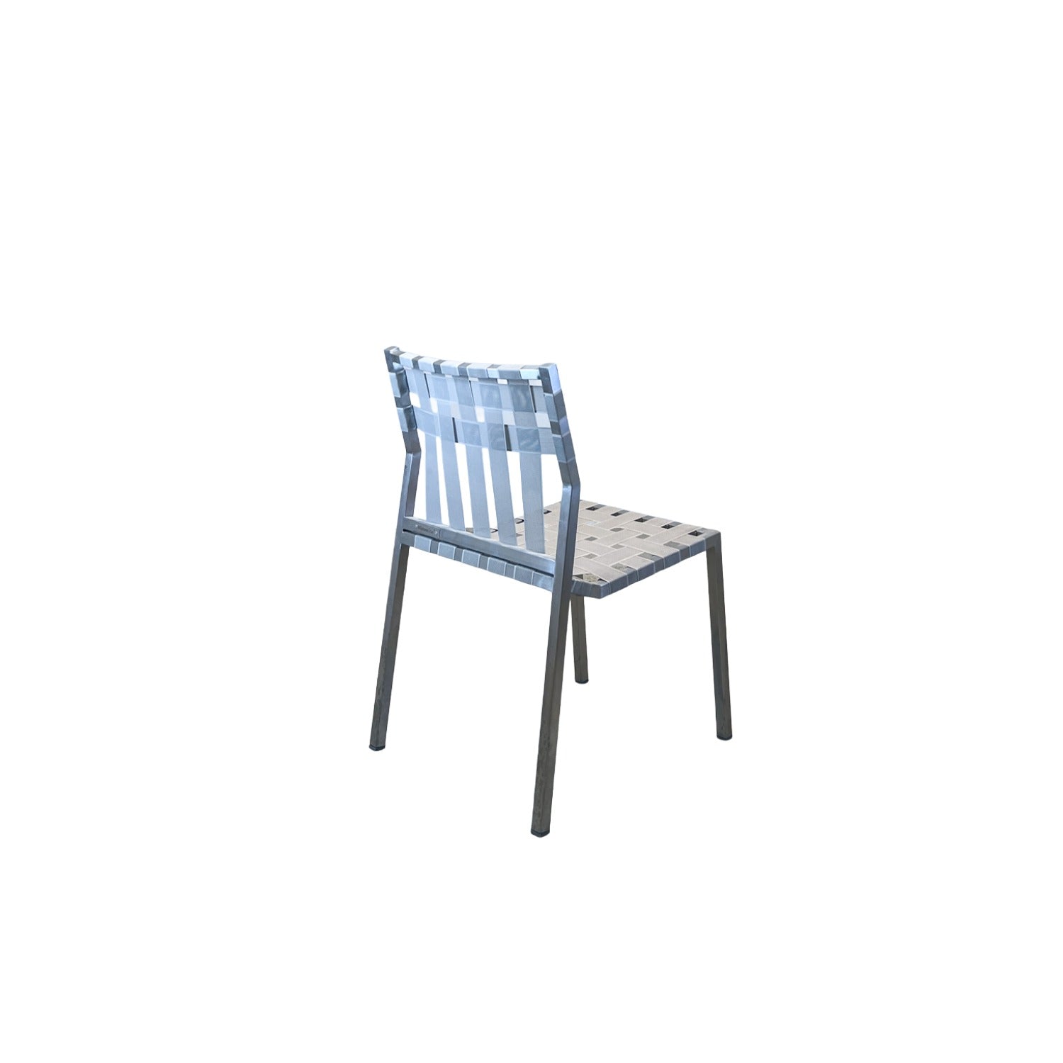 Salma Strap SS Grey Dining Chair - Side Chair