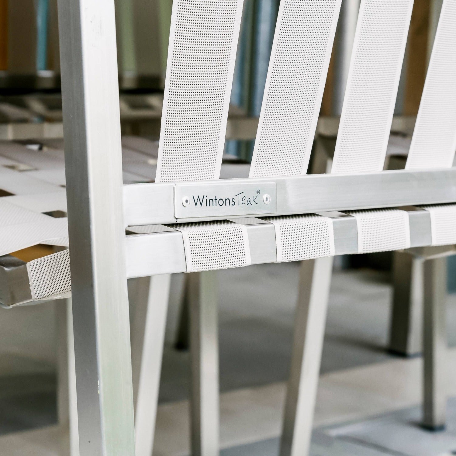 Salma Strap SS Grey Dining Chair