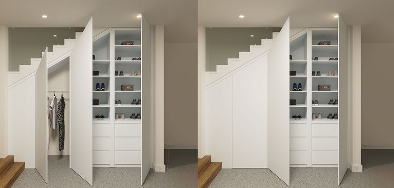 Under-Stair Custom Storage & Pantry Unit