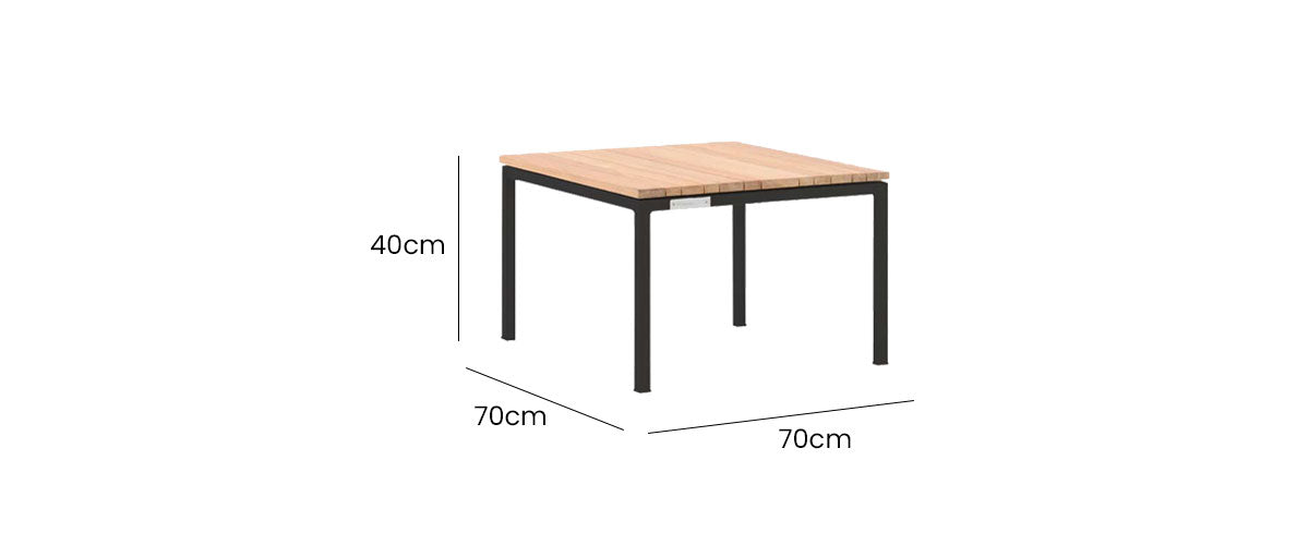 Tandem Alu Coffee Table 70x70